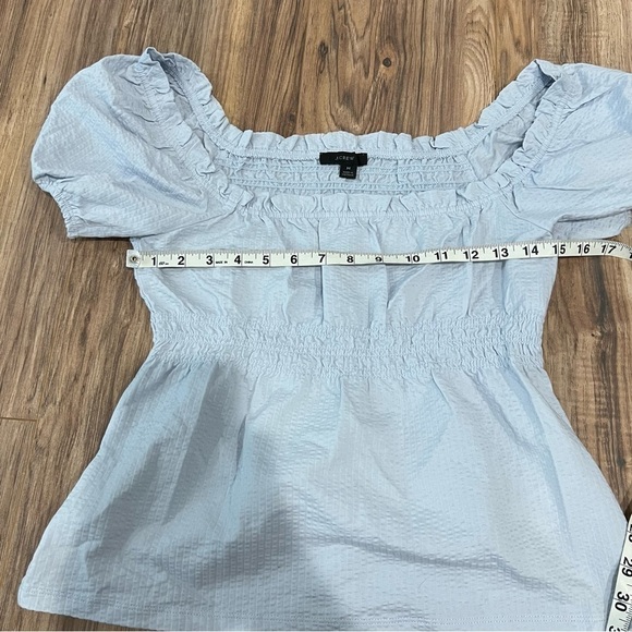 J. Crew Seersucker smocked top - Picture 8 of 11